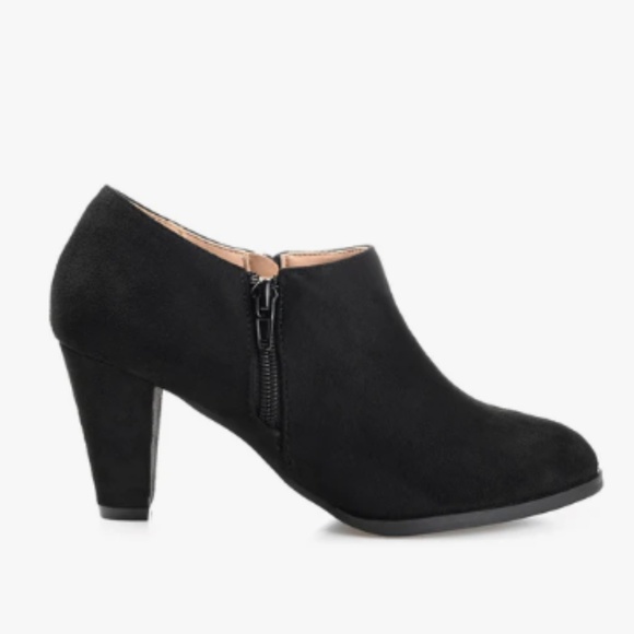 Journee Collection Sanzi Faux Suede booties black - 9 - Picture 1 of 12